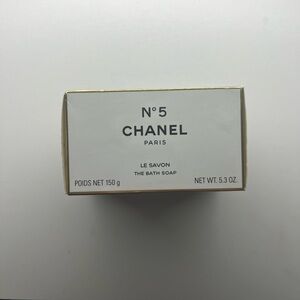 CHANEL No. 5 Bath Soap in White and Gold